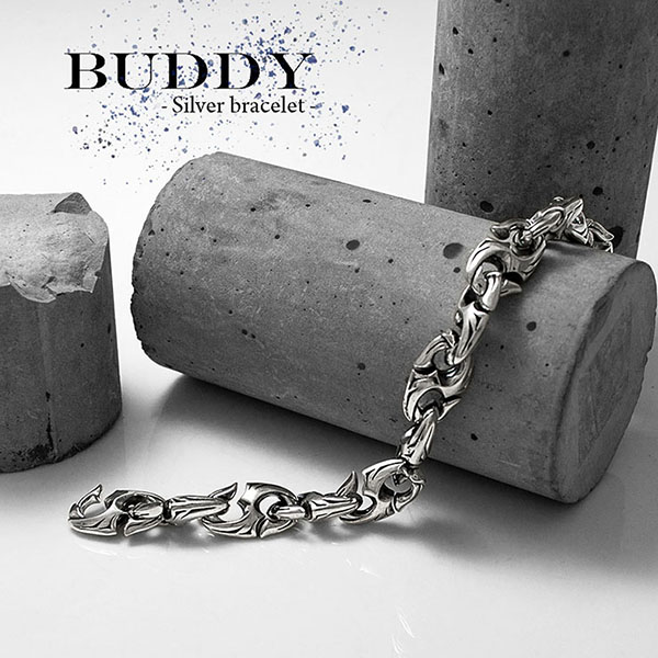 送料無料 【BUDDY】釣り針モチーフ シルバーブレスレット [DB-145]