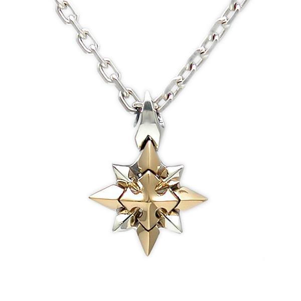【受注生産】送料無料 【Shining Crystal】　ゴールド×シルバーペンダント [DT-232G]