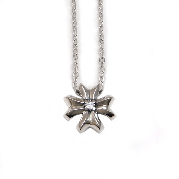 【在庫切れ】送料無料 【Glass】　クロス キュービックジルコニア×シルバーペンダント [DT-485CZ]